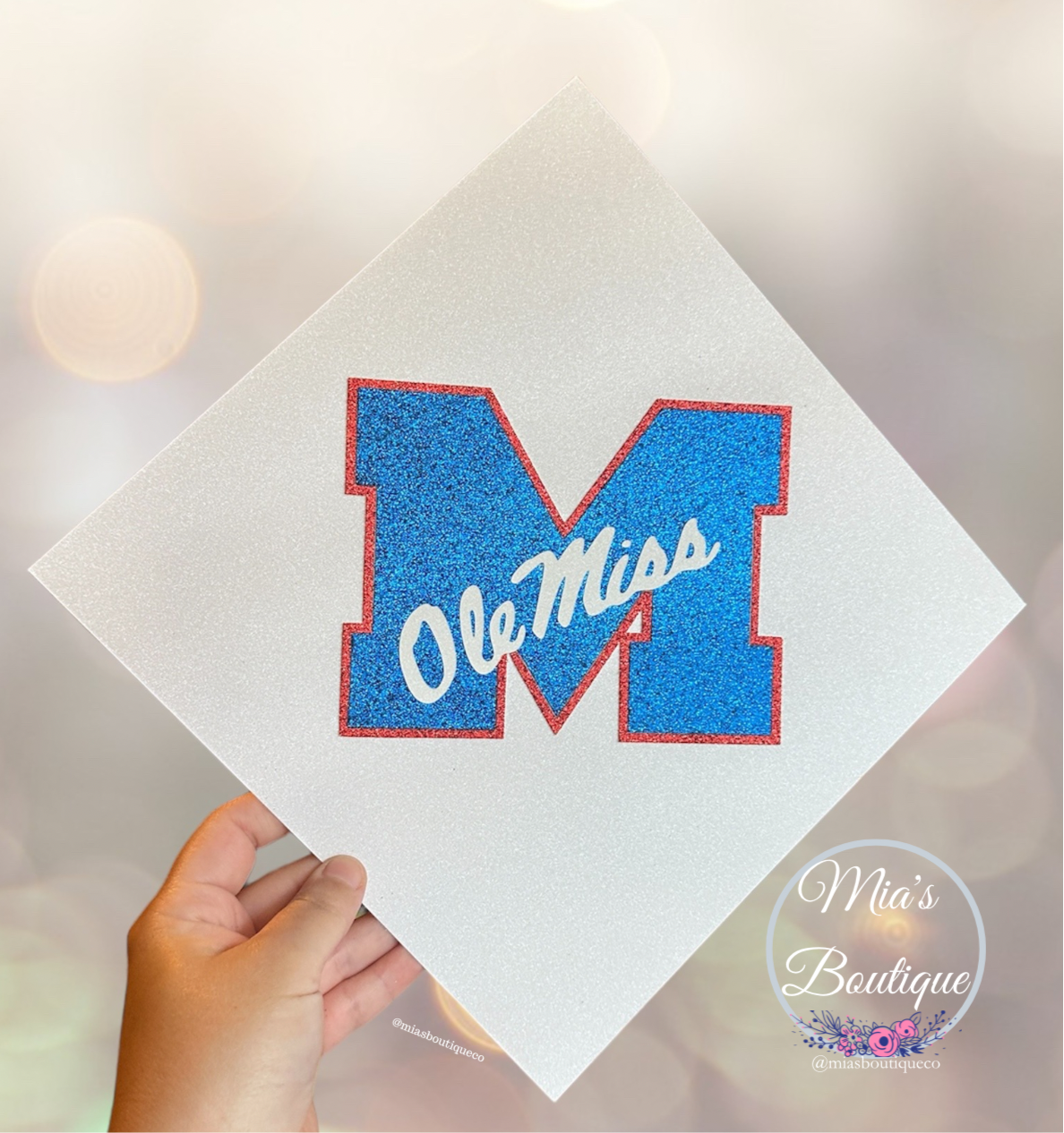 Ole Miss Graduation Cap Topper