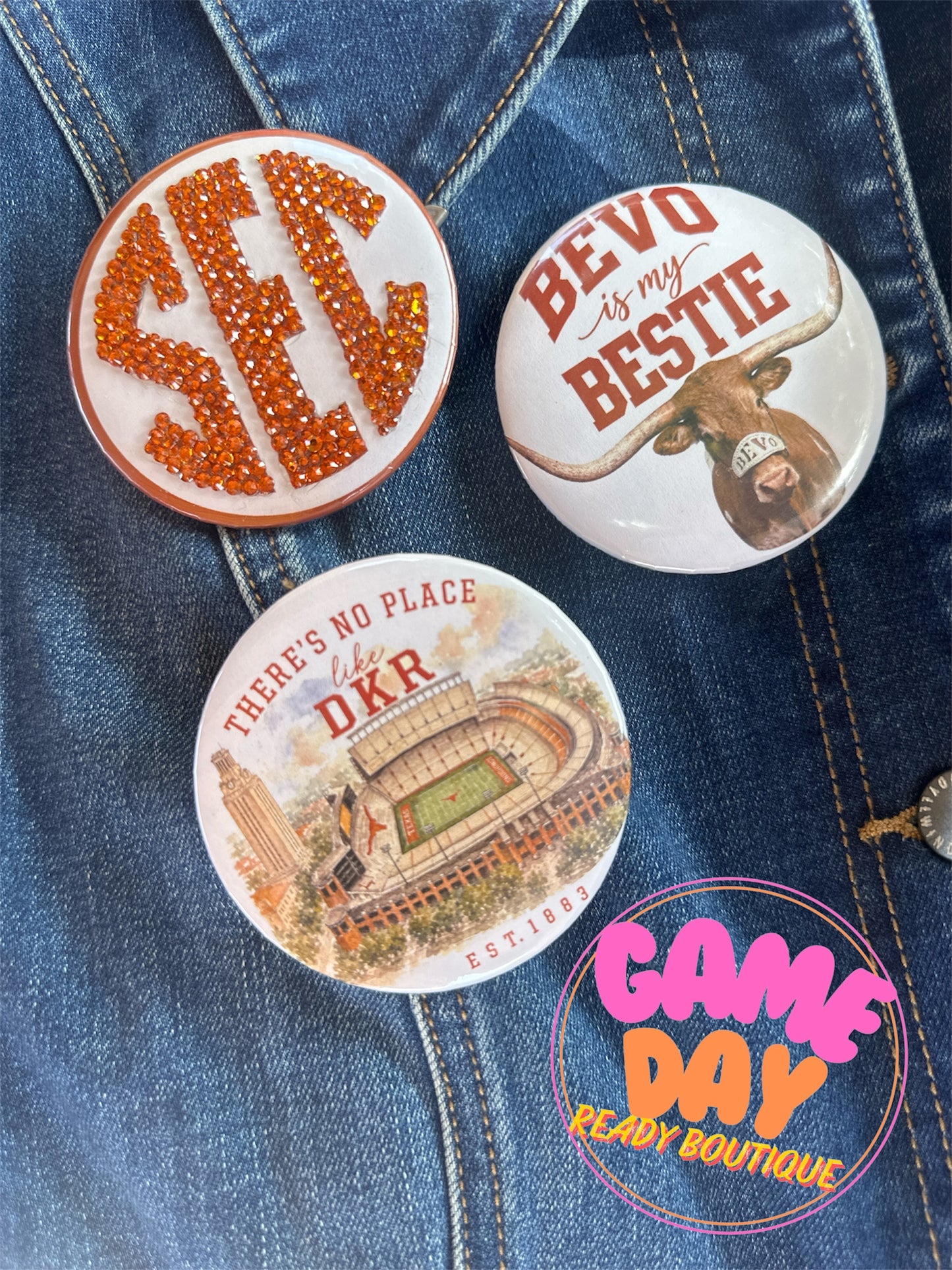 Custom Gameday Buttons Accessories - Gameday