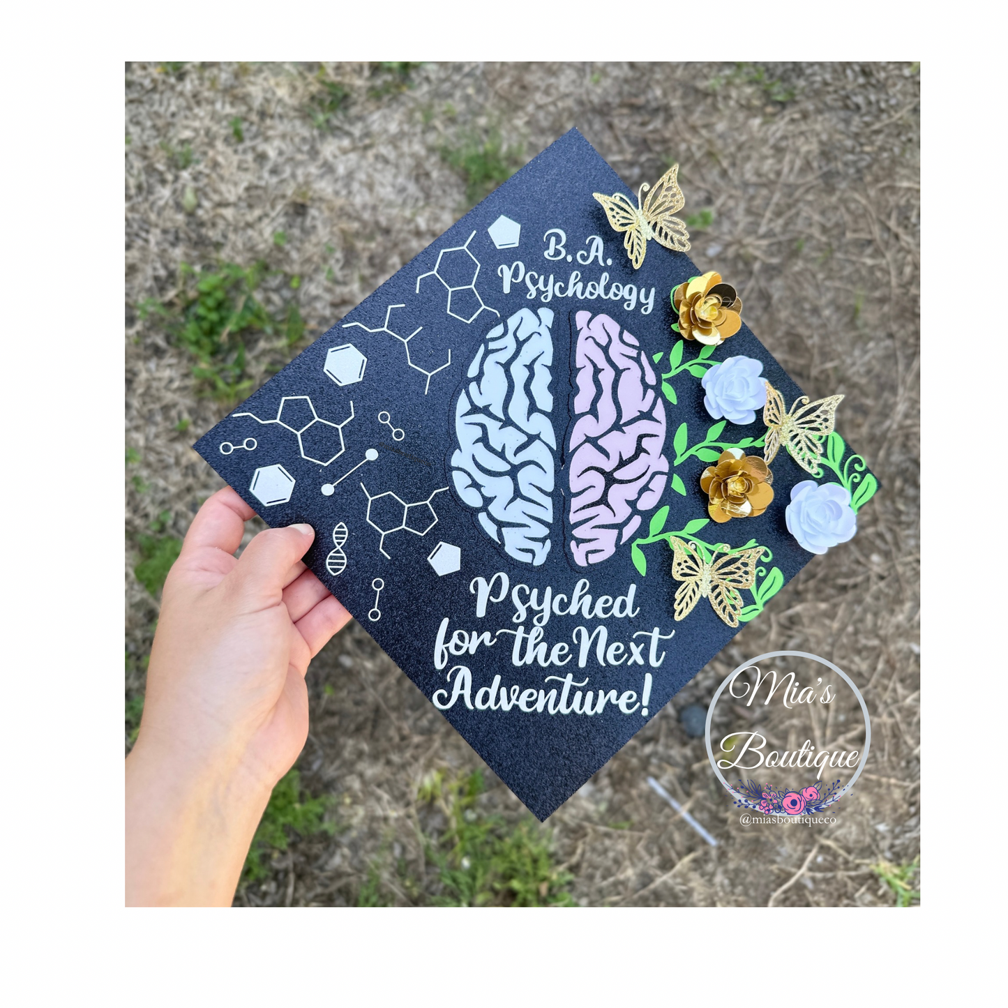 Psychology Graduation Cap Topper Graduation Cap Forensic Psychology Graduation Cap Topper