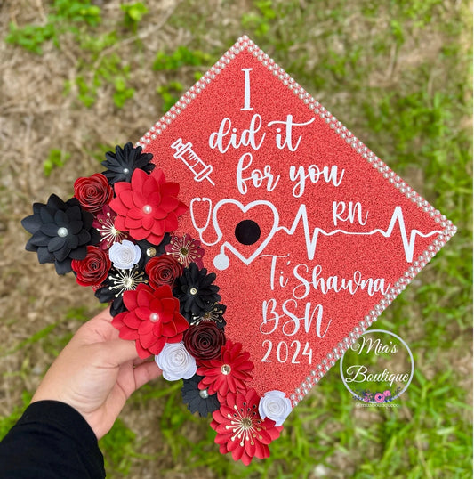 Custom Graduation Cap Topper On to the next chapter Graduation Cap Topper Nurse Custom Personalized Graduation Cap Topper