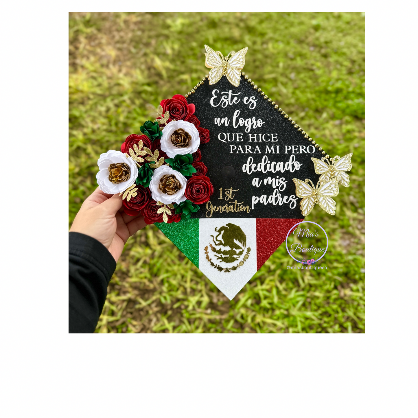 Custom Mexican Graduation Cap Floral Mexican Grad Cap Personalized Mexican Graduation Cap Floral Sunflower Flag Mexico Graduation Cap 1st generation Para Mis
Padres Custom Graduation Cap cover