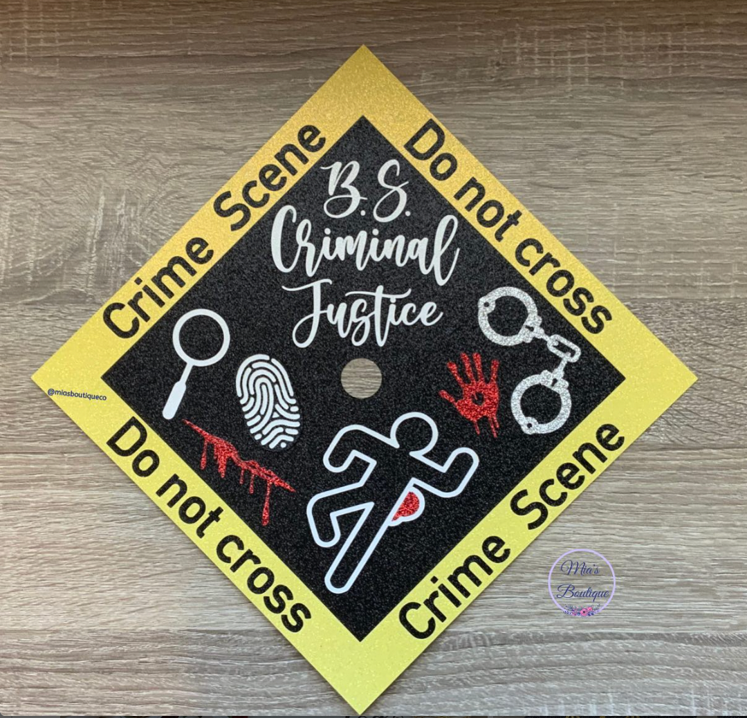 * Criminal Justice Graduation Cap Topper