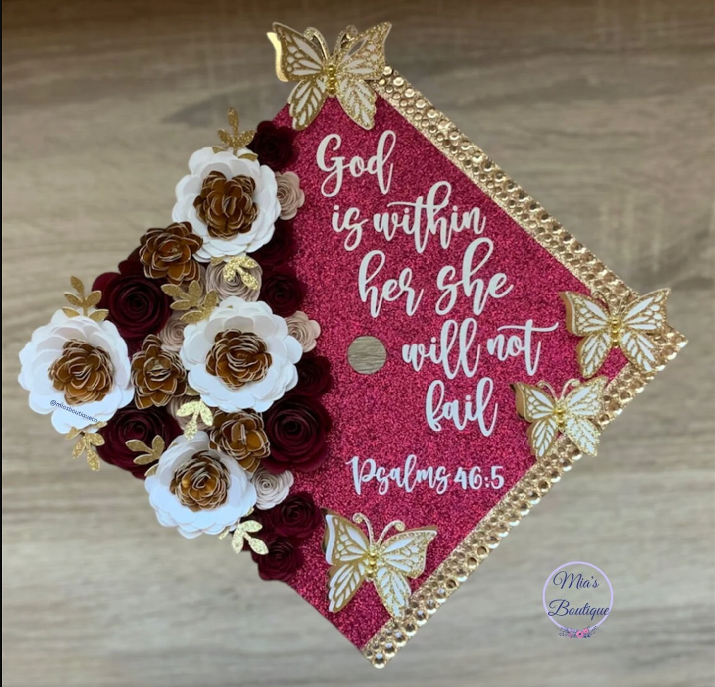 Floral Graduation Cap