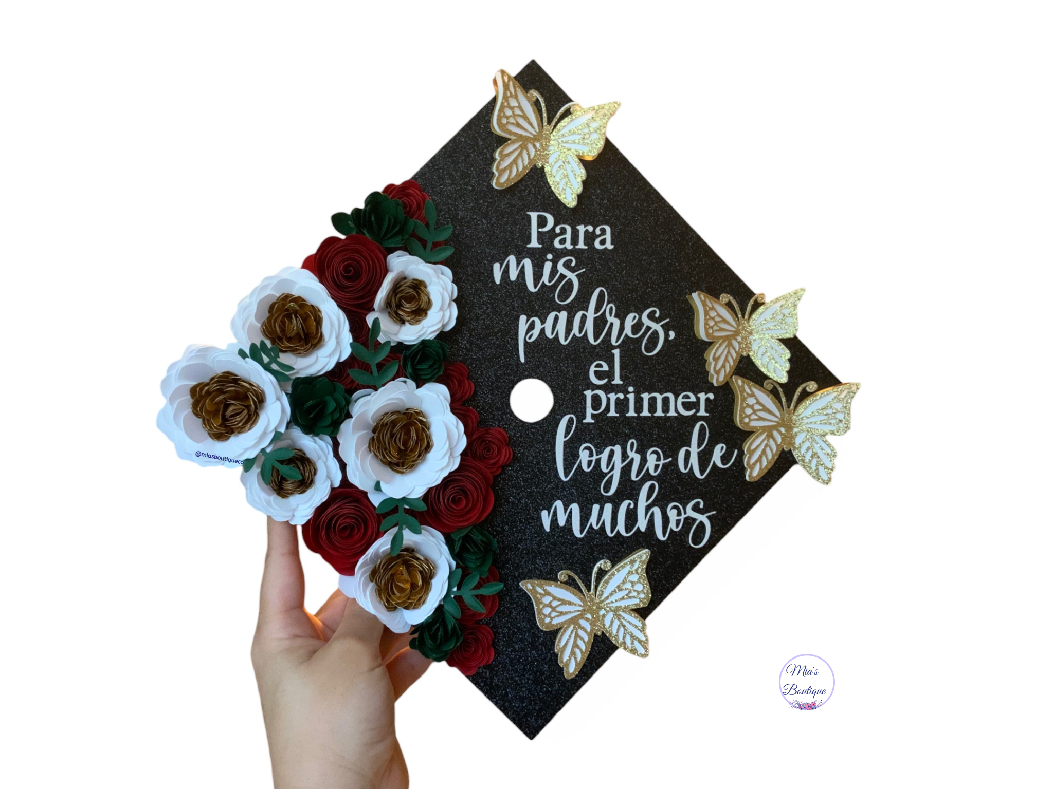 Puerto Rico Graduation Cap Topper / Custom Puerto Rico /Graduation Cap  Topper/ Graduation Cap/ Floral Graduation Topper/Sunflower Roses Graduation  Cap/Custom Graduation Cap – Mia's Boutique Co