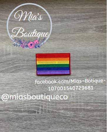 Embroidered Rainbow Flag Iron On Application Patch/ Graduation Patches/ Patches for stole/ Country Flag Patches