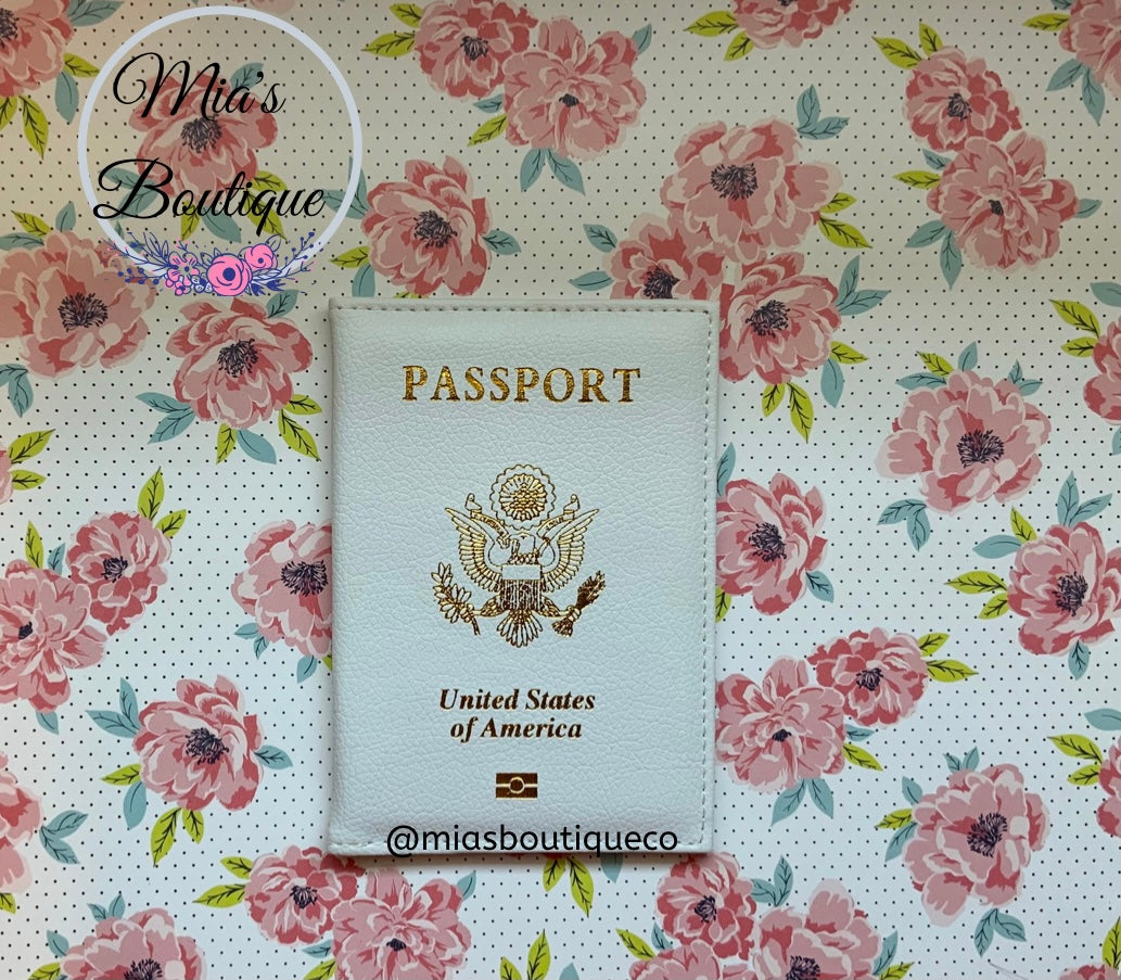 Passport Covers/ Passport Holders / Pink, White, Blue Passport Covers