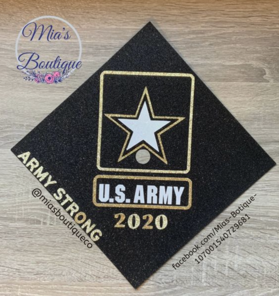 Army Graduation Cap Topper
