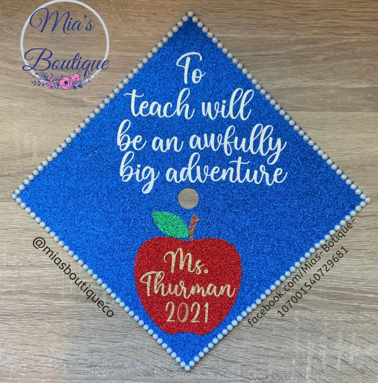 Teacher Graduation Cap cover