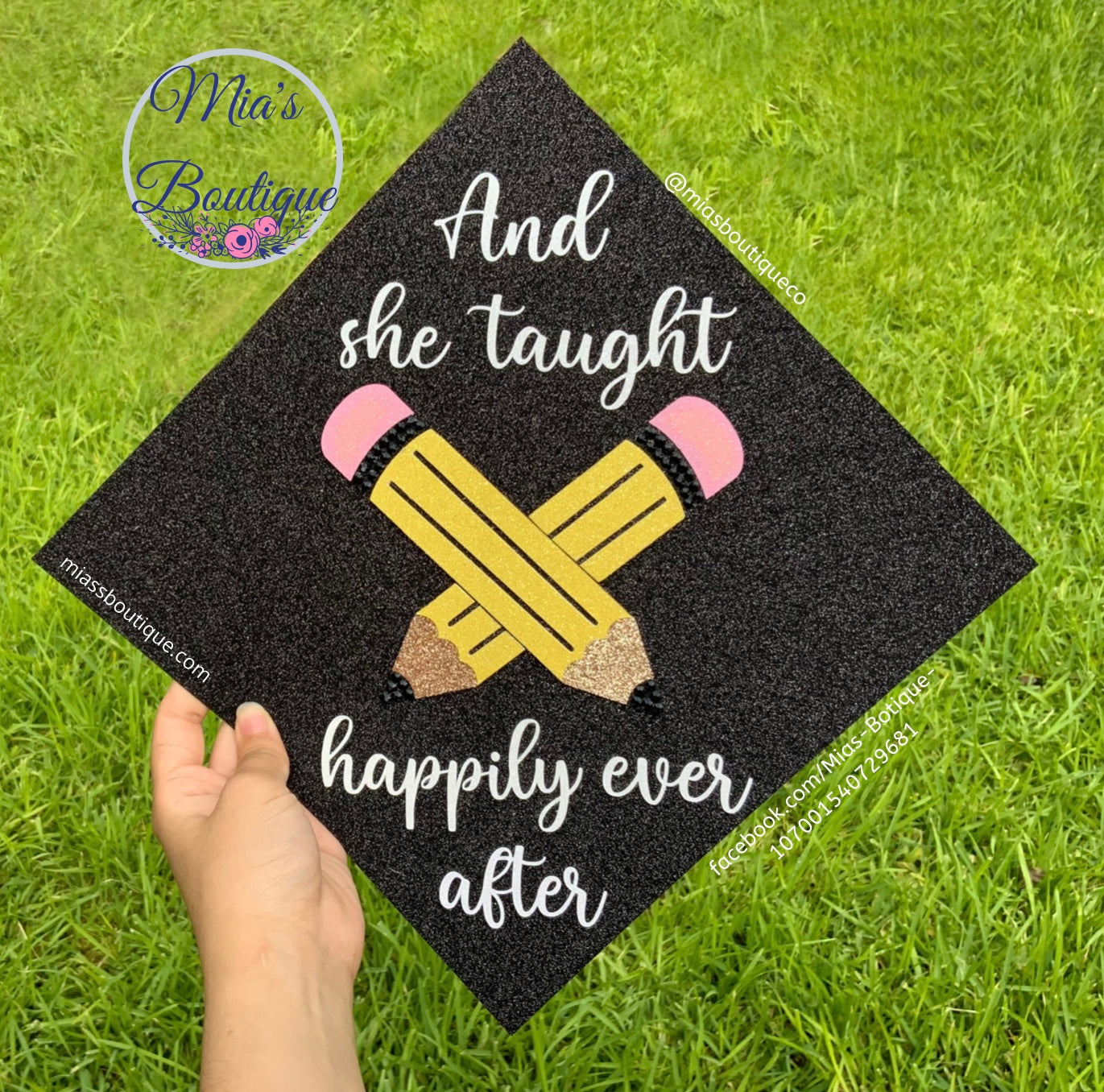 Teacher Pencil Graduation Cap cover
