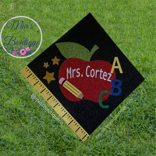 Teacher Graduation Cap cover