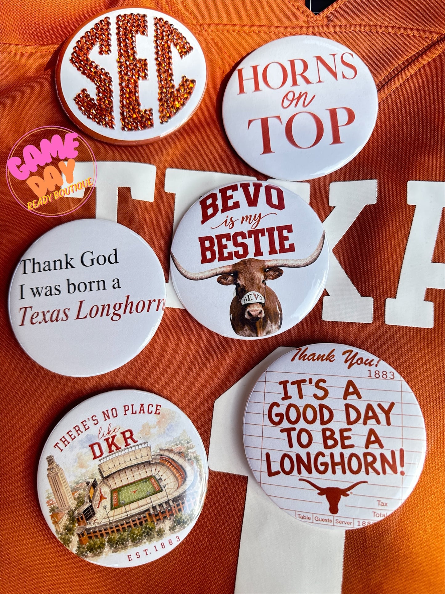 Custom Gameday Buttons Accessories - Gameday