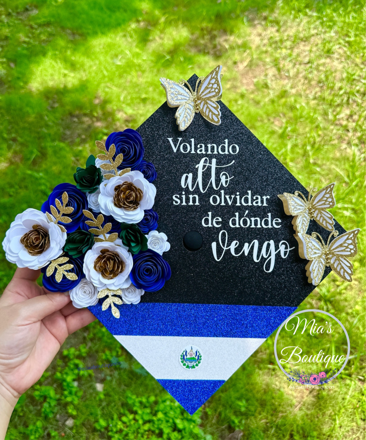 El Salvador Graduation Cap Topper Custom Graduation Cap El Salvador Personalize Graduation Cap Topper