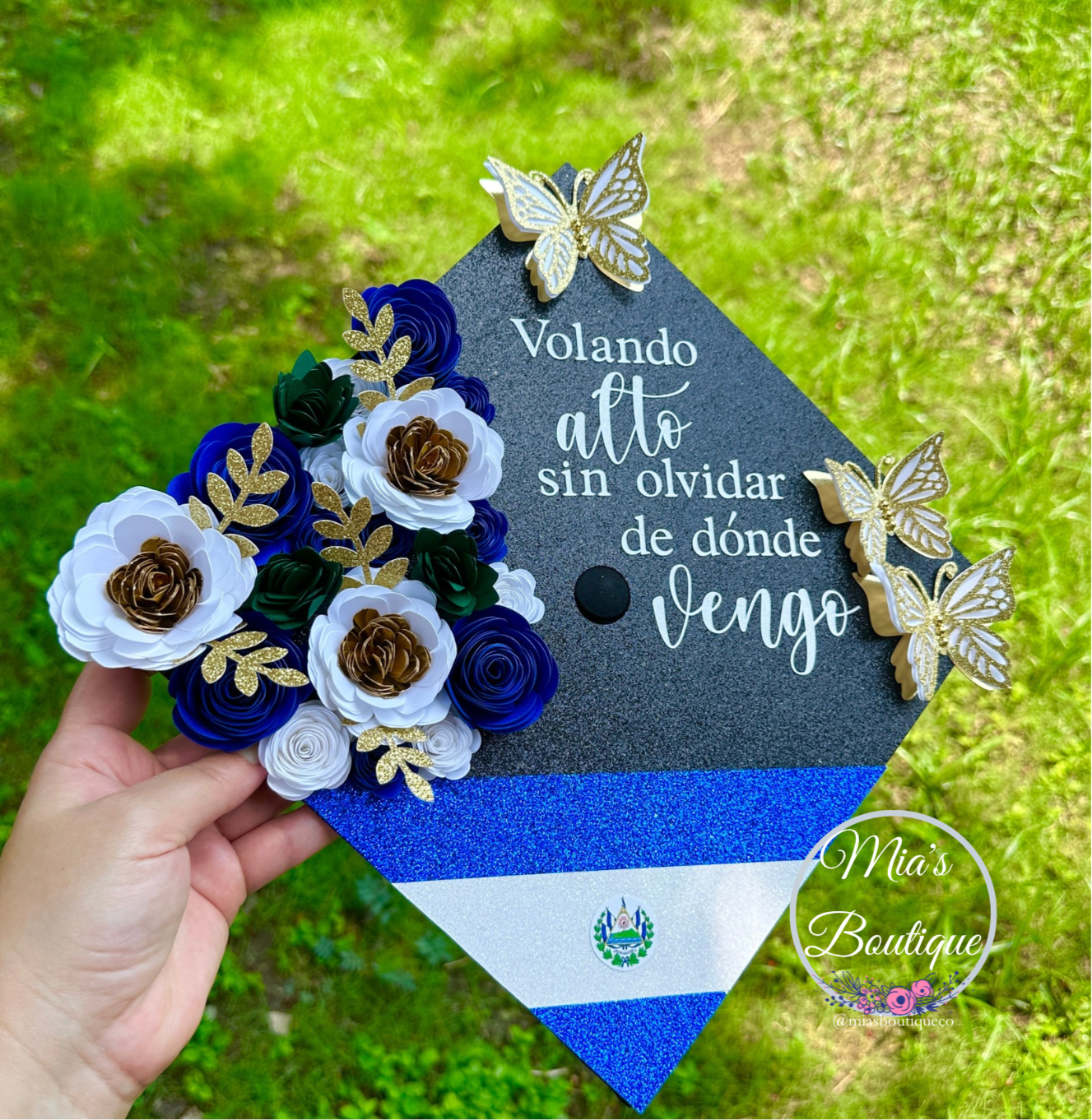 El Salvador Graduation Cap Topper Custom Graduation Cap El Salvador Personalize Graduation Cap Topper