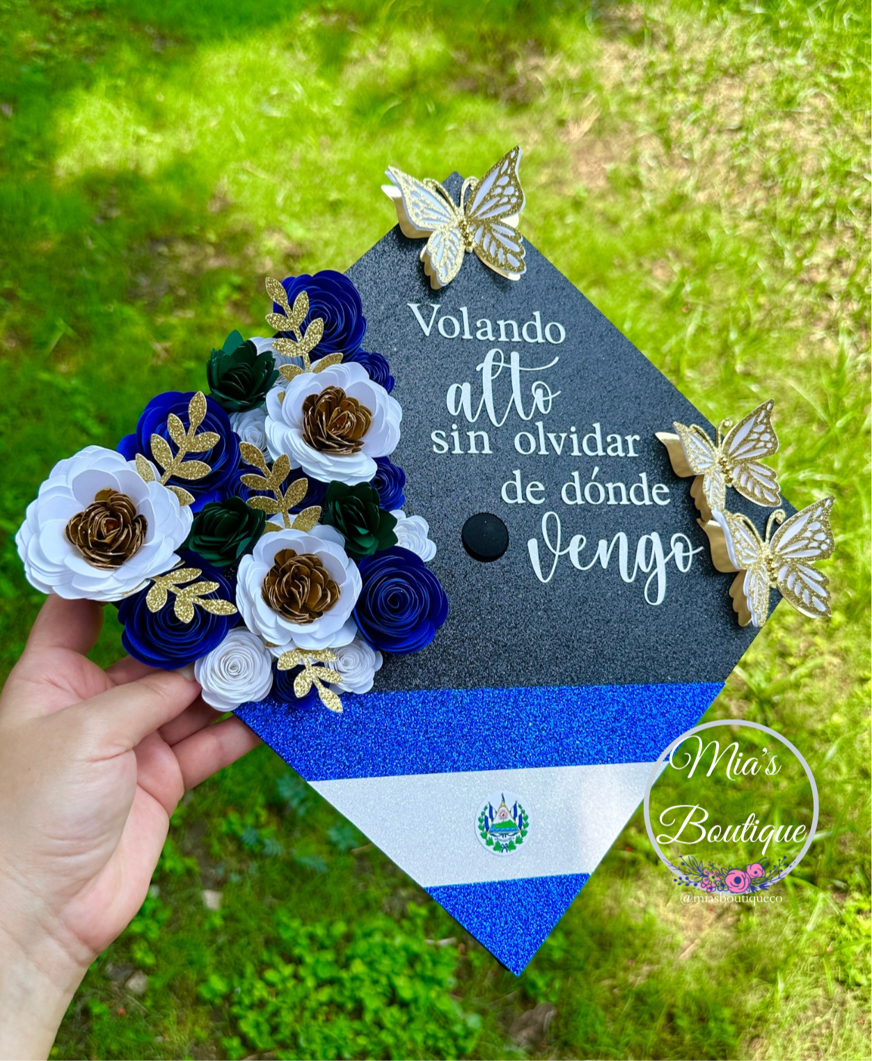 El Salvador Graduation Cap Topper Custom Graduation Cap El Salvador Personalize Graduation Cap Topper