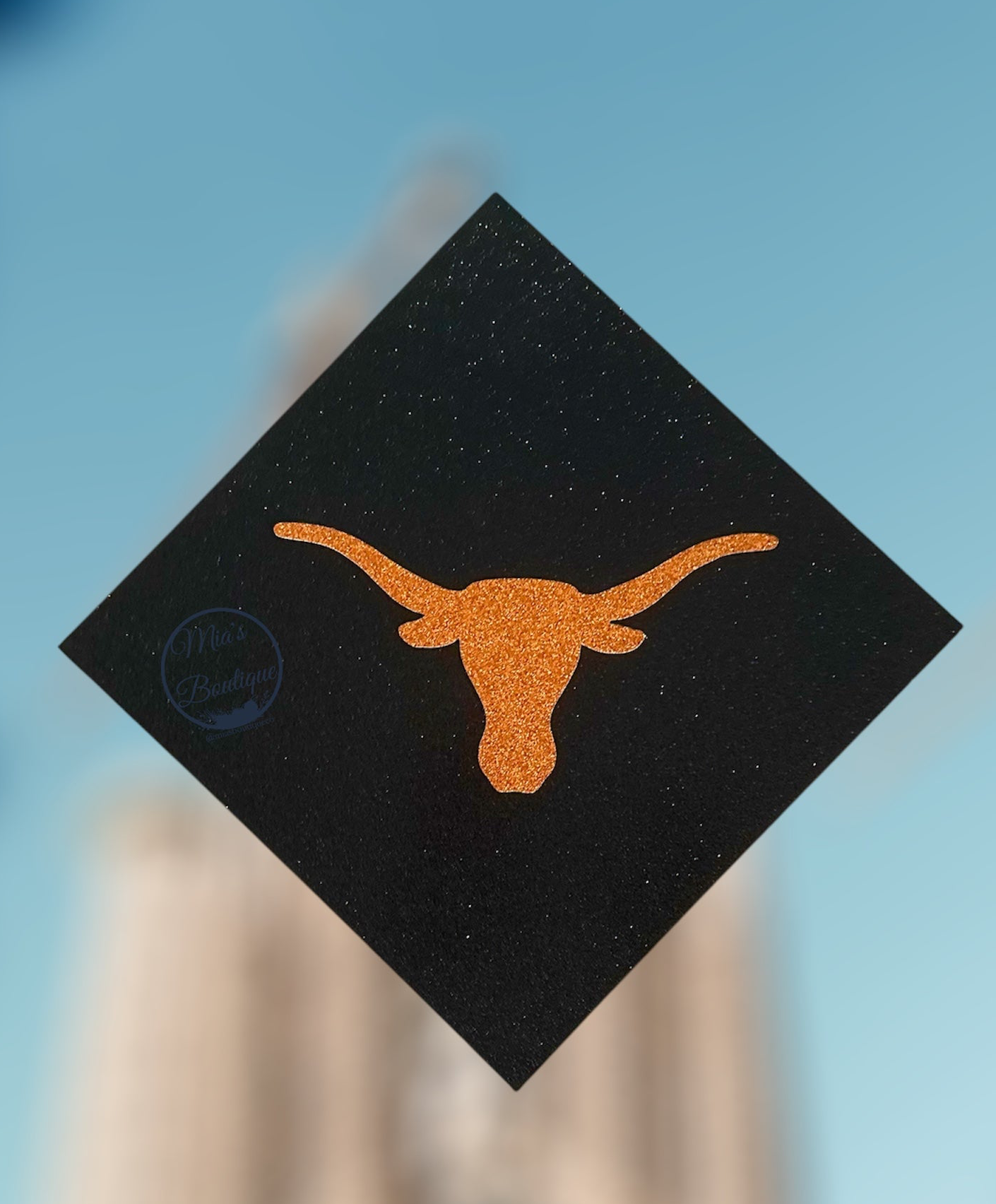 UT Graduation Cap Topper, Custom UT Graduation Cap, Custom College Theme Graduation Cap  (AS IS)