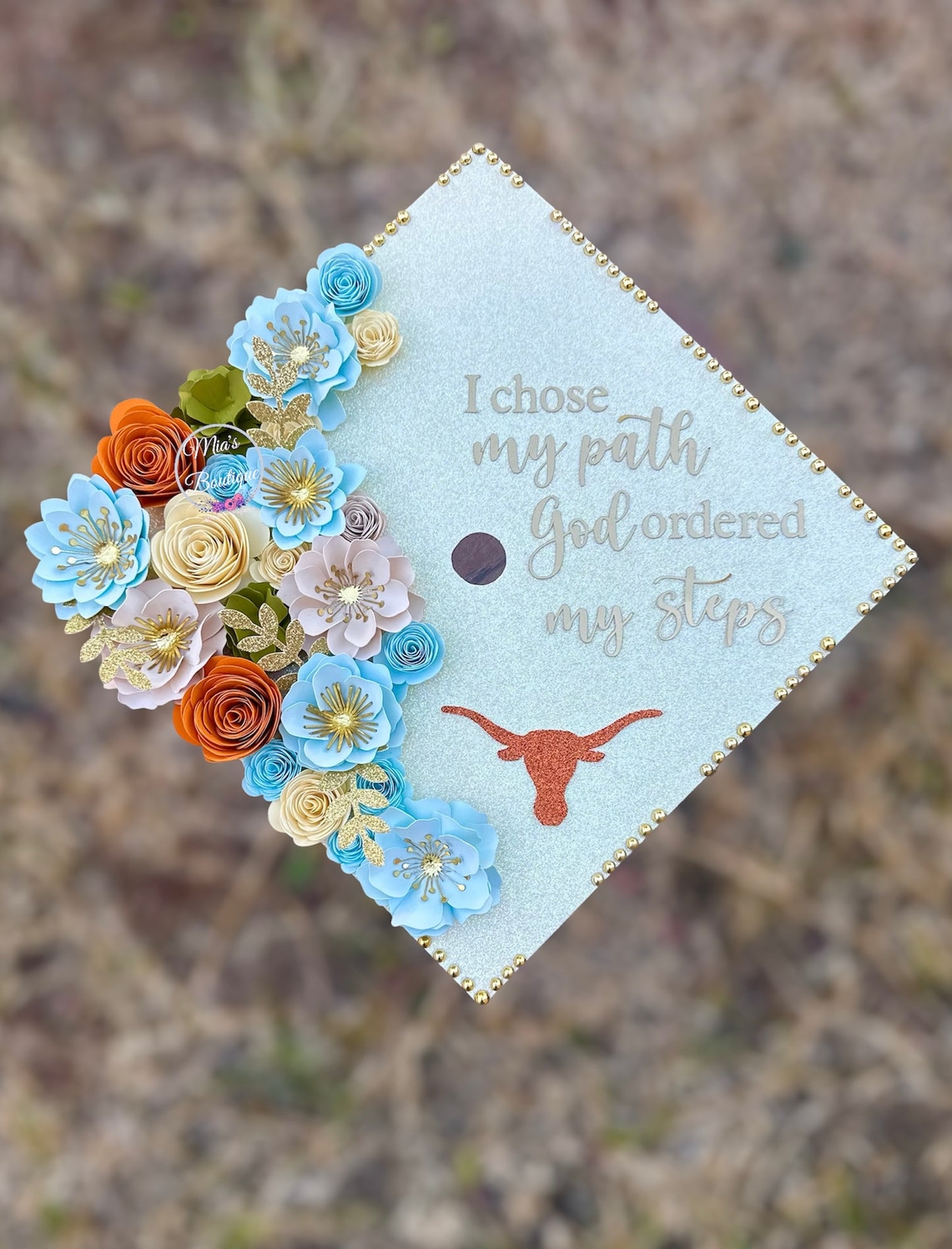 UT Graduation Cap Topper, Custom UT Graduation Cap, Custom College Theme Graduation Cap