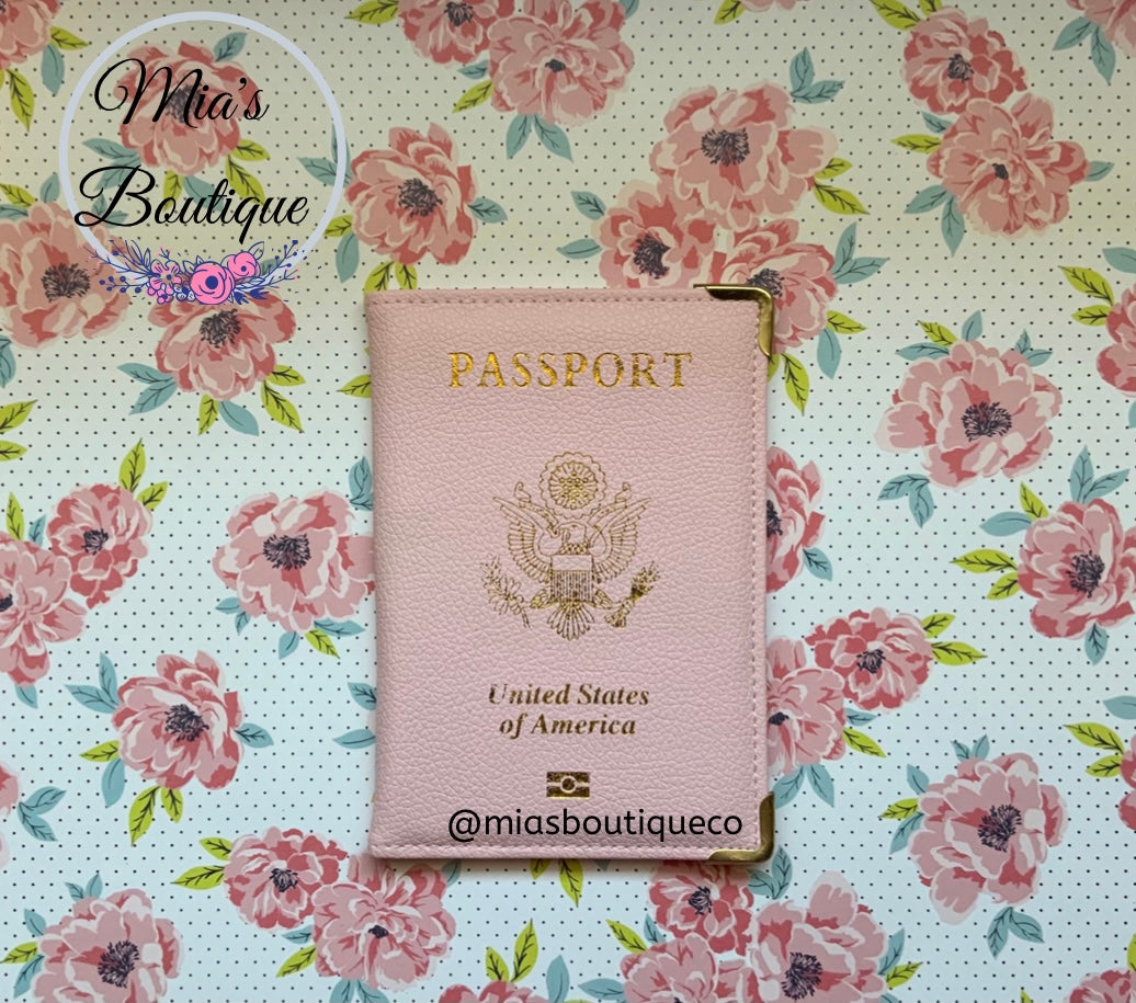 Passport Covers/ Passport Holders / Pink, White, Blue Passport Covers