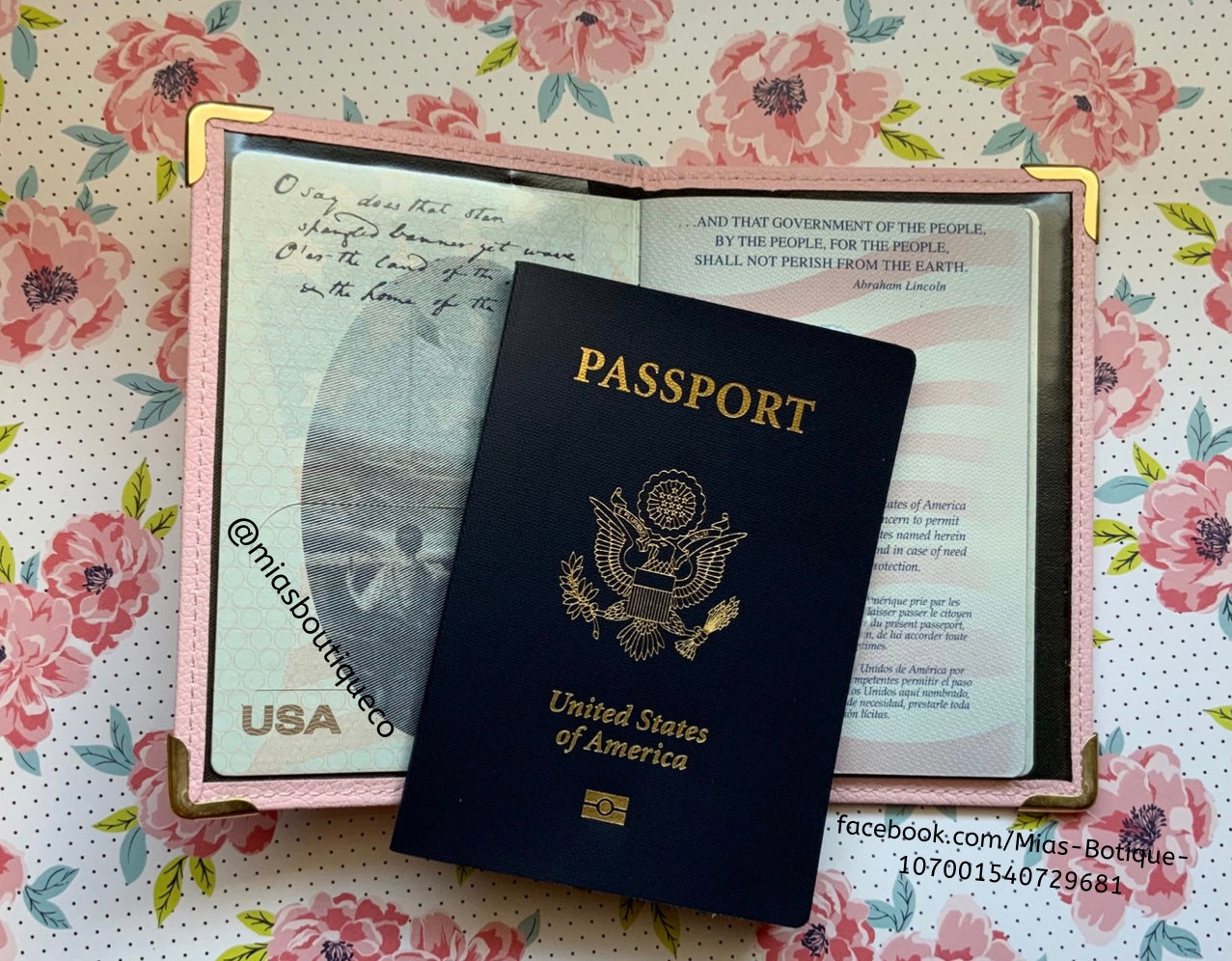 Passport Covers/ Passport Holders / Pink, White, Blue Passport Covers