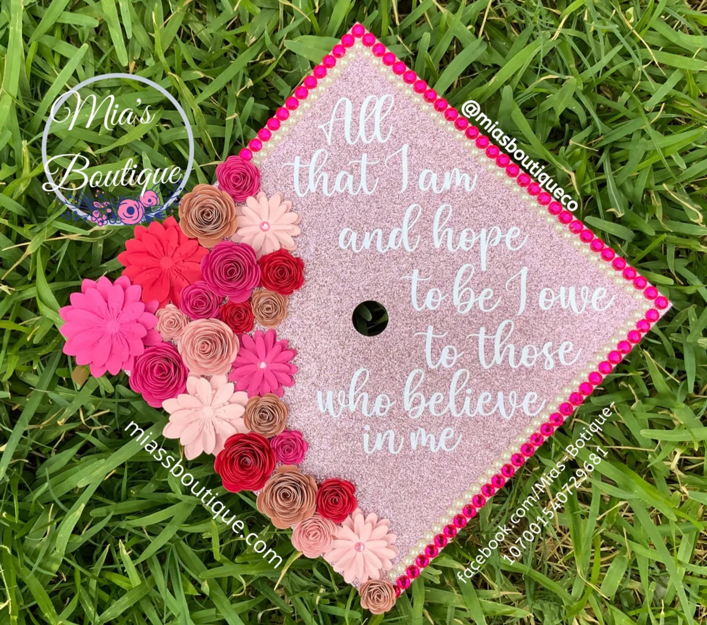 Flower graduation cap sales