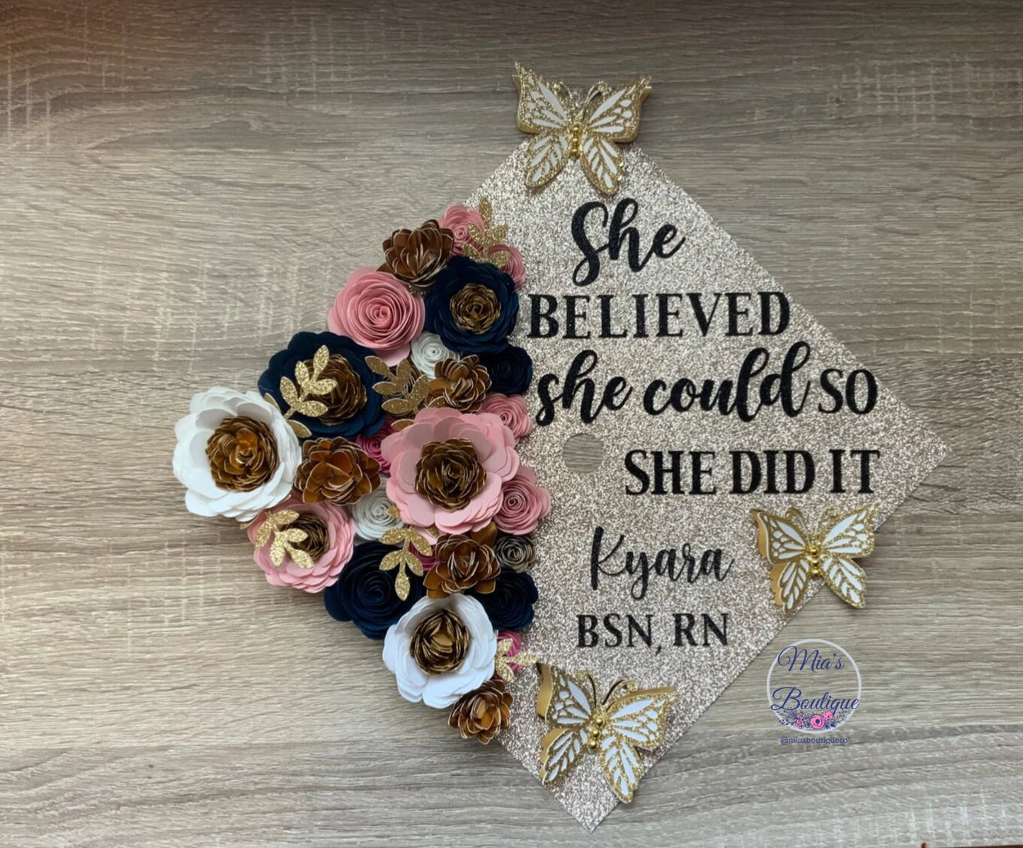 She Believed She Could So She Did Graduation Cap cover